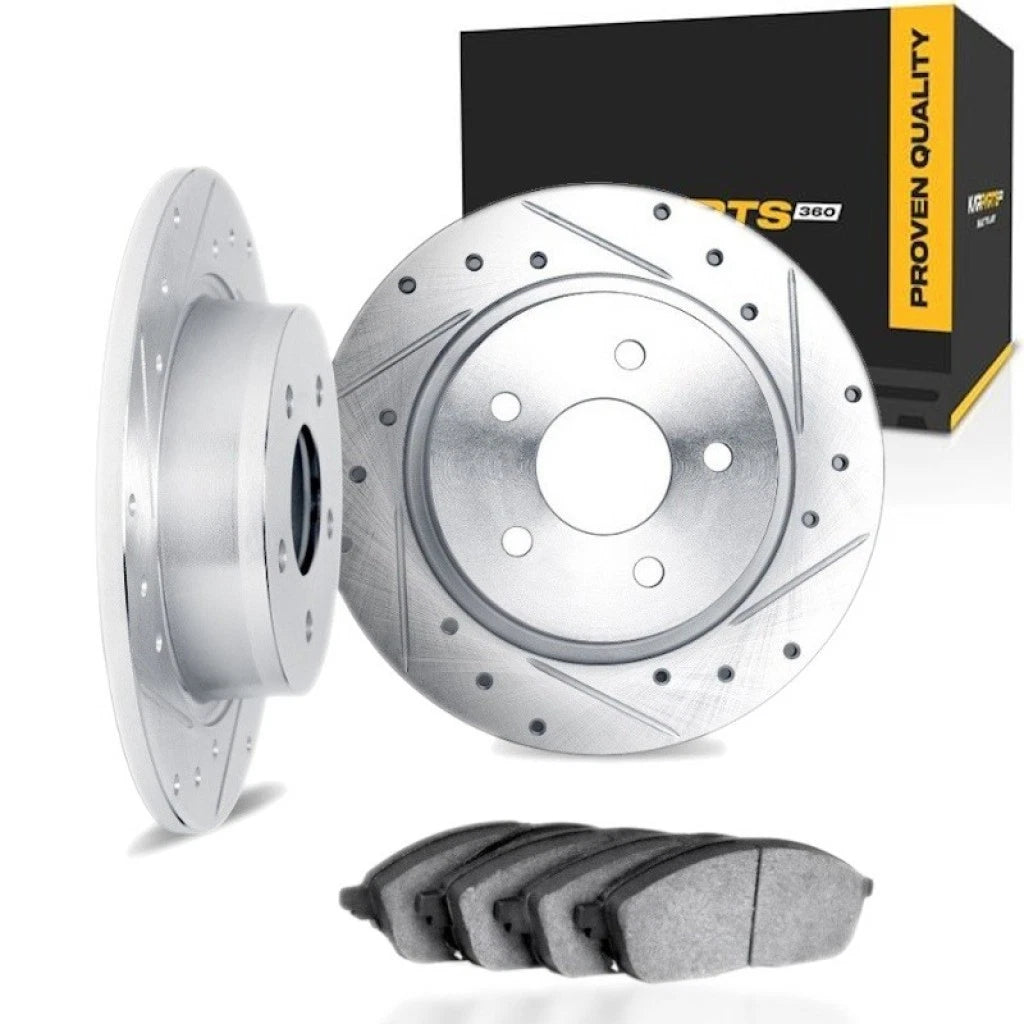 Rotor Set with Brake Pads for Toyota Camry (2007–2011) ALX-PAU-DF-7512-76129-CLA3