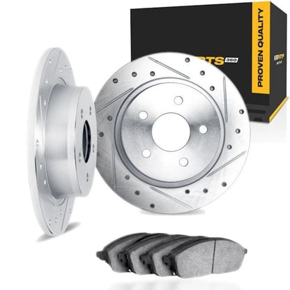 Rotor Set with Brake Pads for Toyota Camry (2007–2011) ALX-PAU-DF-7512-76129-CLA3