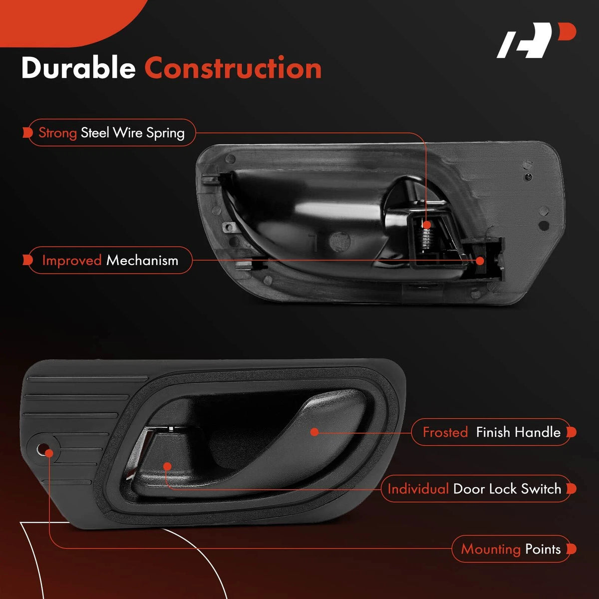 Front Left Interior Door Handle for Ford Ranger (1993–2011) F37Z-1021819-A, 80658