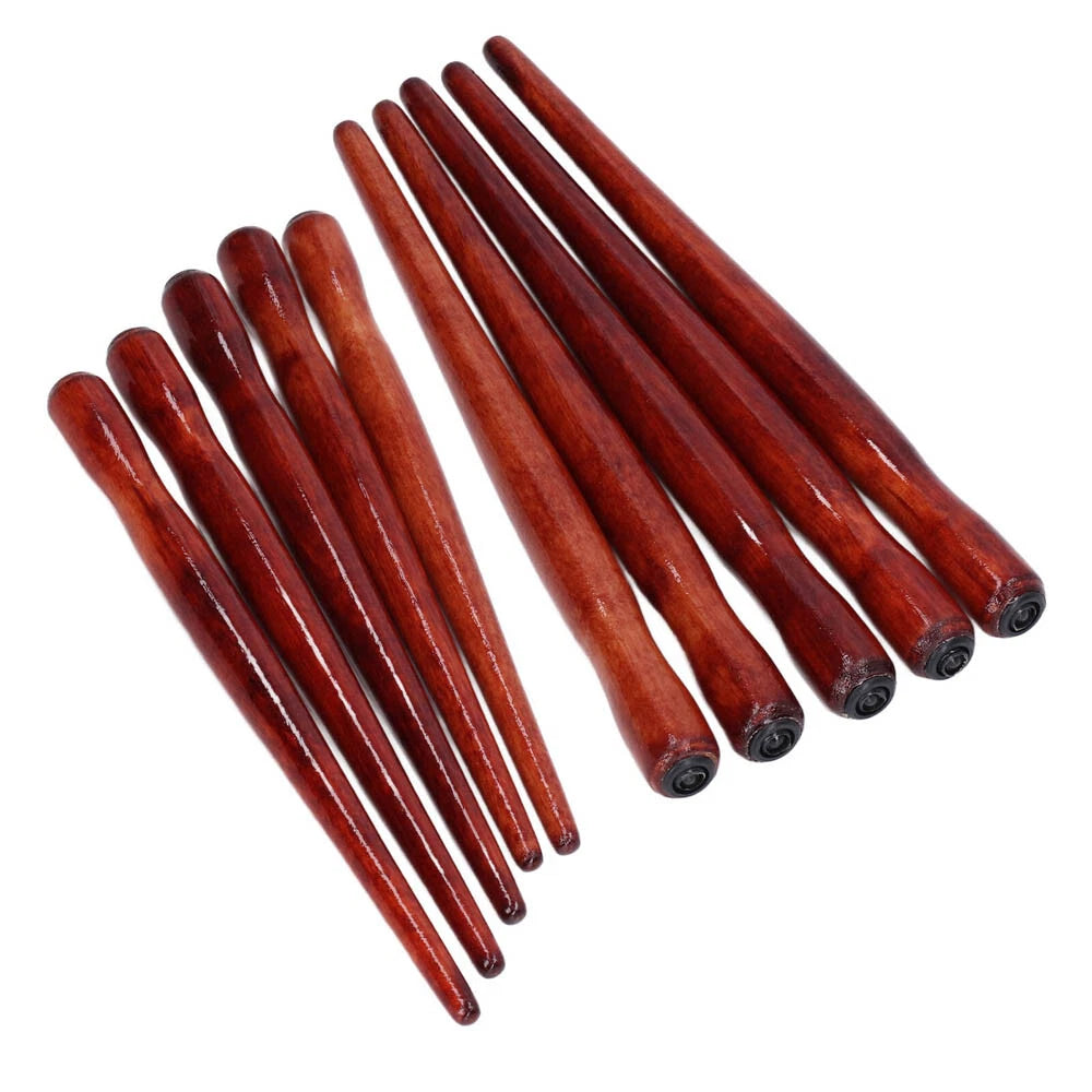 10Pcs Mahogany Calligraphy Penholders Dip Pen Holder Gifts