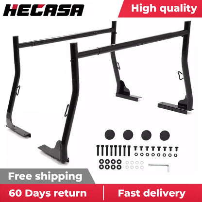 Adjustable Pickup Truck Bed Ladder Cargo Rack for Trucks (800lbs Capacity)