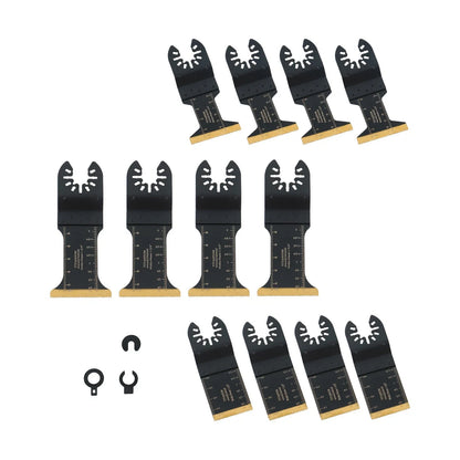 Set of 12 Oscillating Saw Blades for Metal Wood