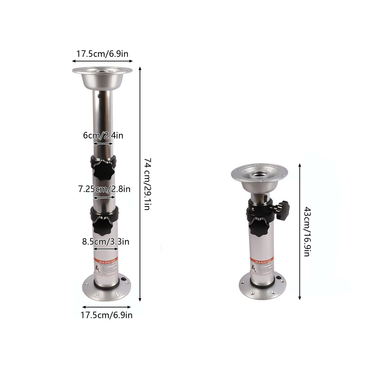 Table Leg Base Pedestal Stand for RV Motorhome Boat