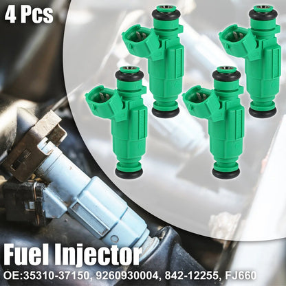 Set of 4 Fuel Injector Nozzles 35310-37150 for Hyundai Santa Fe Sonata (2001–2006)