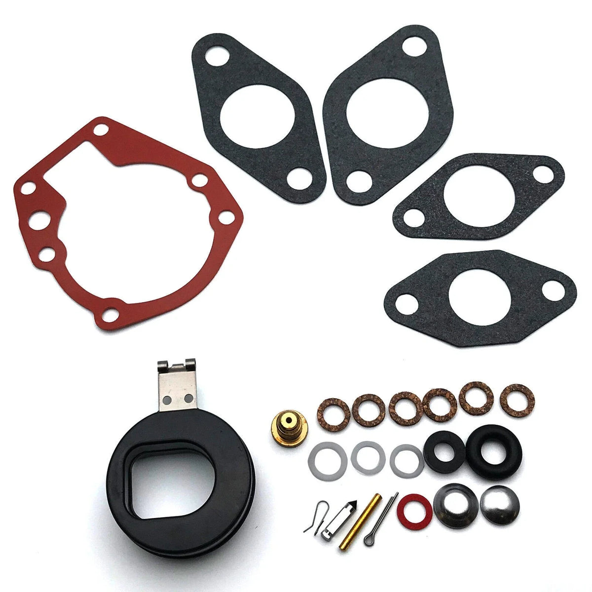 Carburetor Kit with Float for Johnson Evinrude 5hp 5.5hp 6hp 7.5hp 10hp 15hp