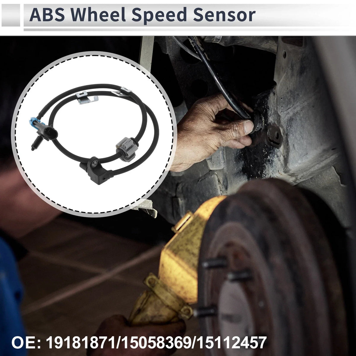 ABS Wheel Speed Sensor No.19181871 for Chevrolet Astro (2003–2004) 1 Pc Front Left