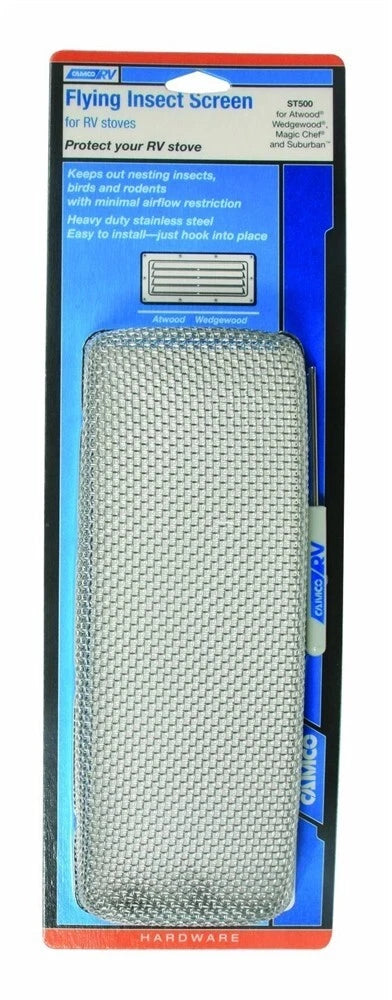 Flying Insect Screen Louvered RV Range Vent for Camco ST500 (42147)