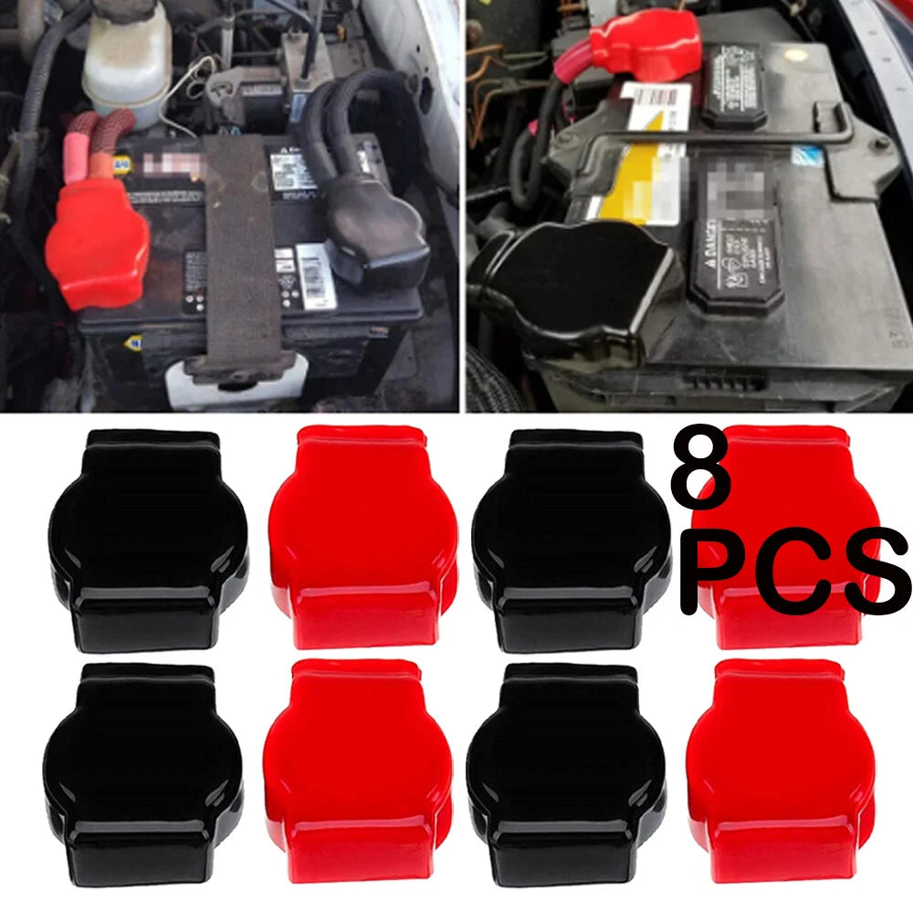 8Pcs Battery Terminal Insulator Boot Connector Cap for Motorcycle
