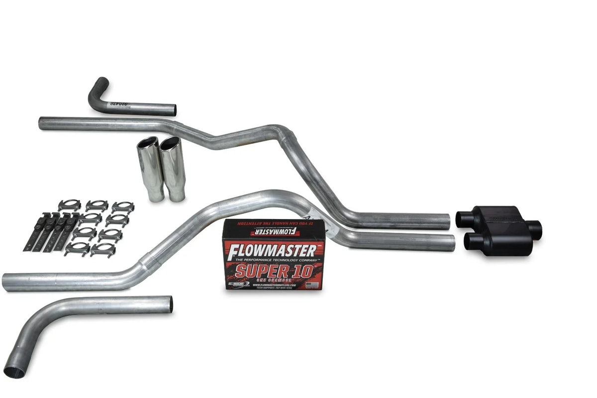 2.5" Dual Exhaust Kit for Chevy GMC 1500 (1999–2006) - Flowmaster Super 10
