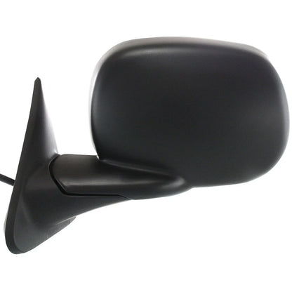 Power Mirror for Dodge Ram 1500 (1998–2001) Left Manual Fold Heated Black