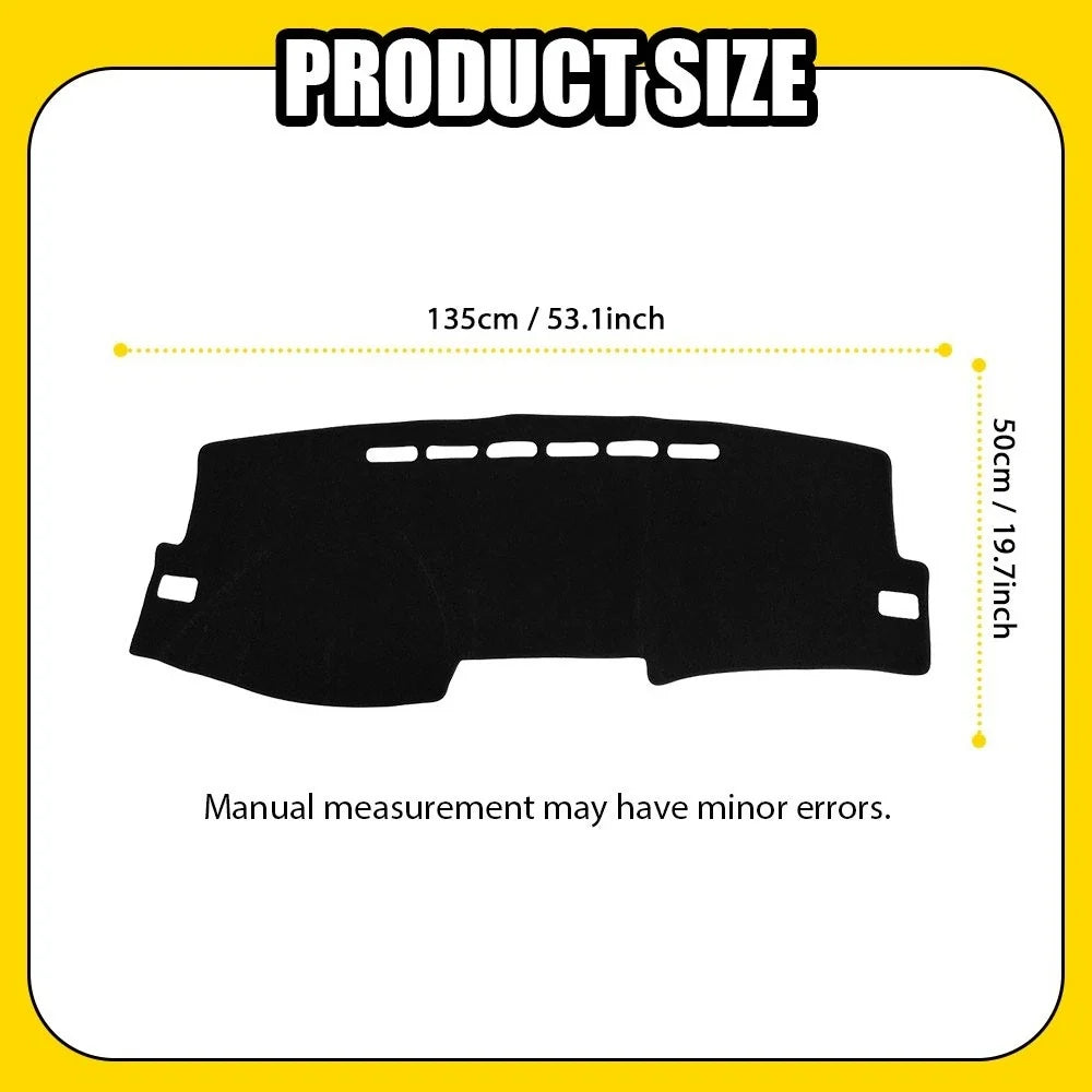 Dash Board Cover Pad Mat for Toyota Corolla (2009–2013) Anti-Glare