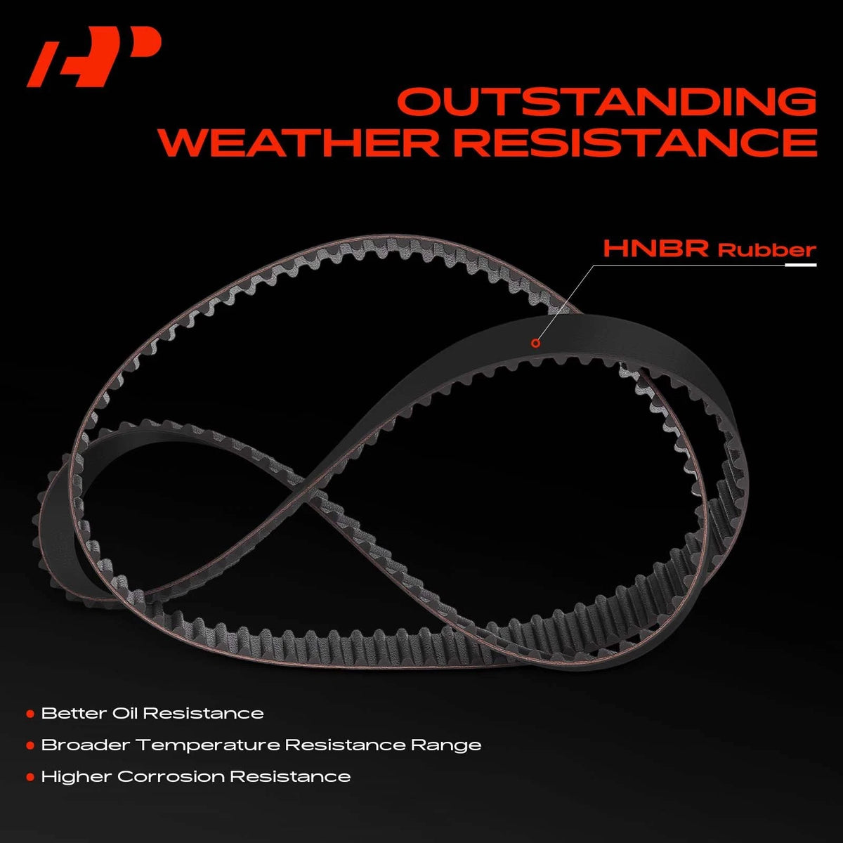 Timing Belt for Mitsubishi Galant (1994) - 154 Tooth, 250256, MD182292, MD331076, T256