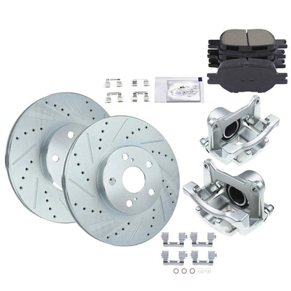 2X Brake Kit With Calipers for Scion tC Toyota Celica (2003–2005) 18103436, S31270