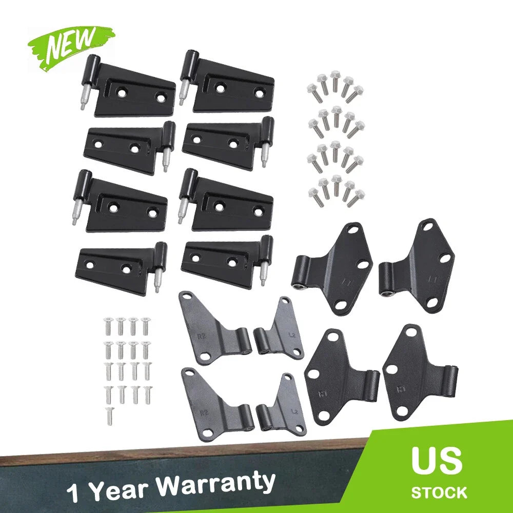 Set of 16 Body Door Hinge Replacements for Jeep Wrangler JK (2007–2018)