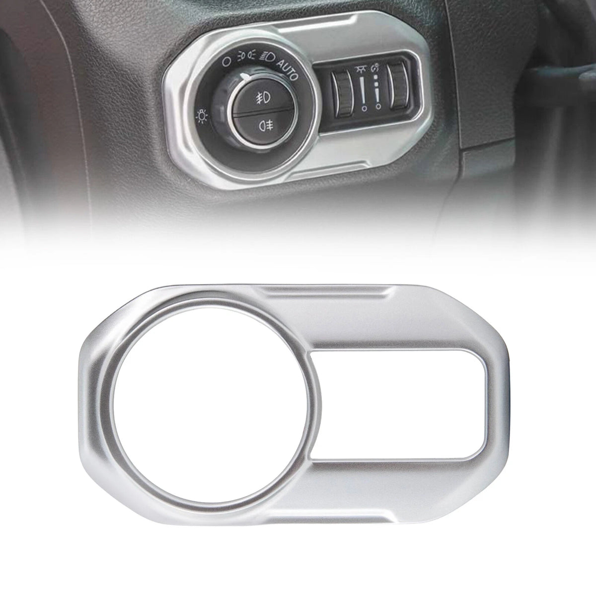 Car Headlight Lamp Switch Button Trim for Jeep Wrangler