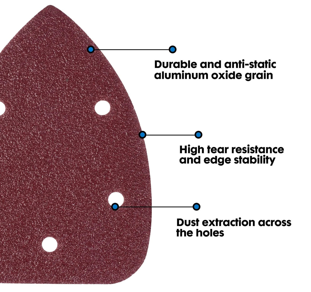 84-Piece Sandpaper Set for Mouse Detail Sander 140mm x 90mm
