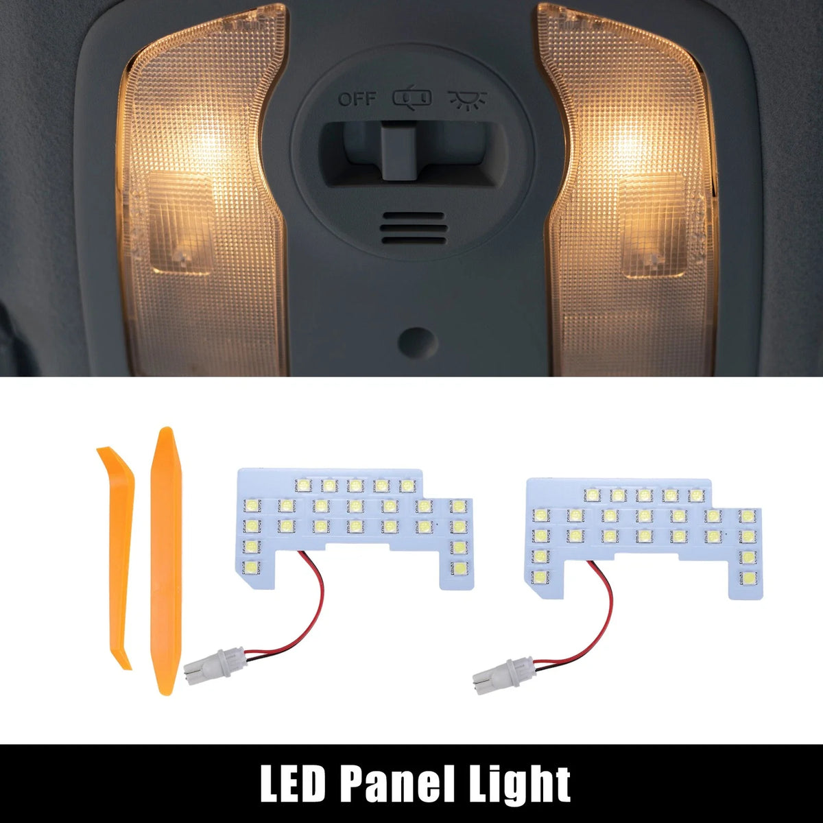 Set of 2 5050SMD 6000K LED Dome Lights for Honda N-WGN (2013–2020)