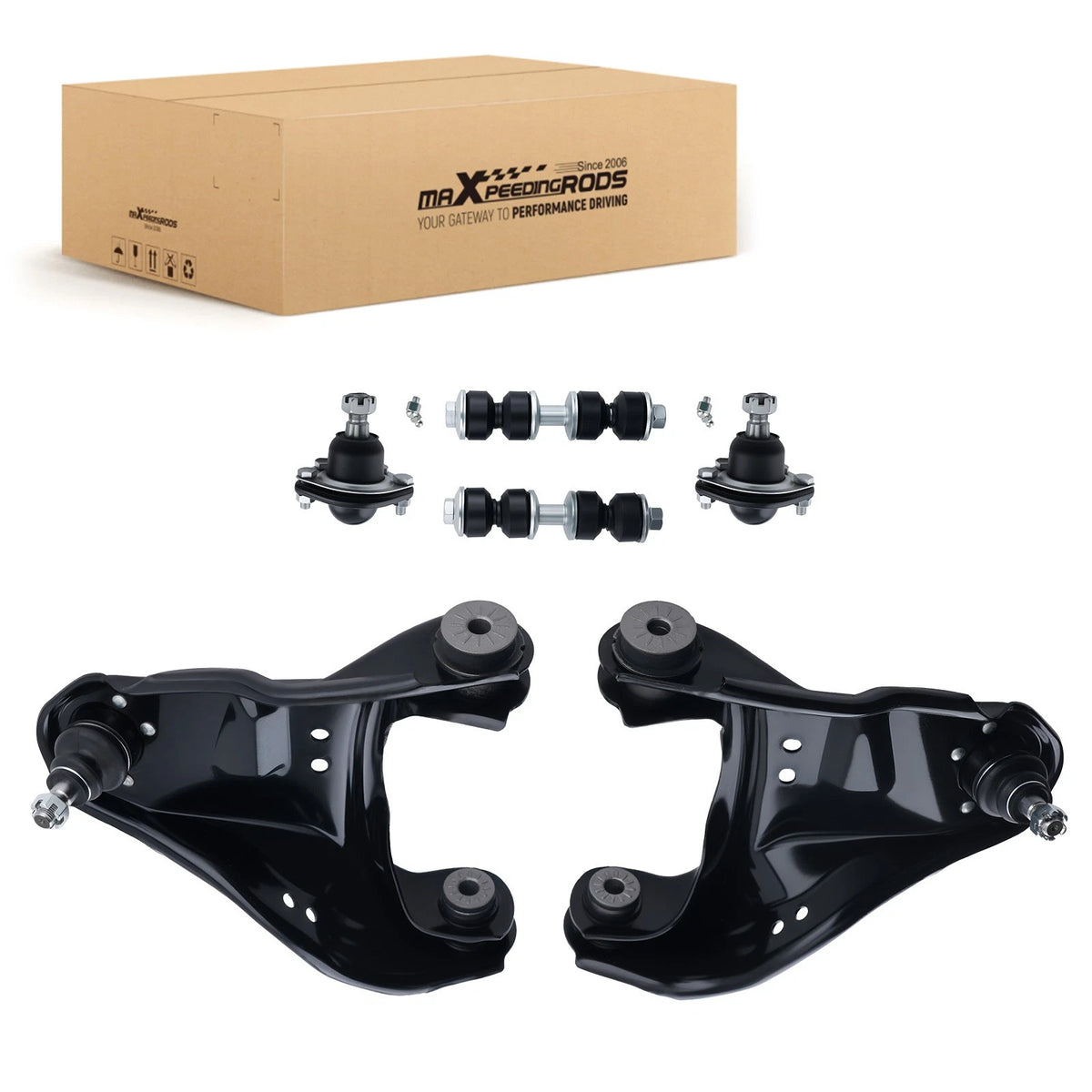 Set of 2 Front Upper Control Arms with Ball Joint for Chevy S10 (1997–2004)