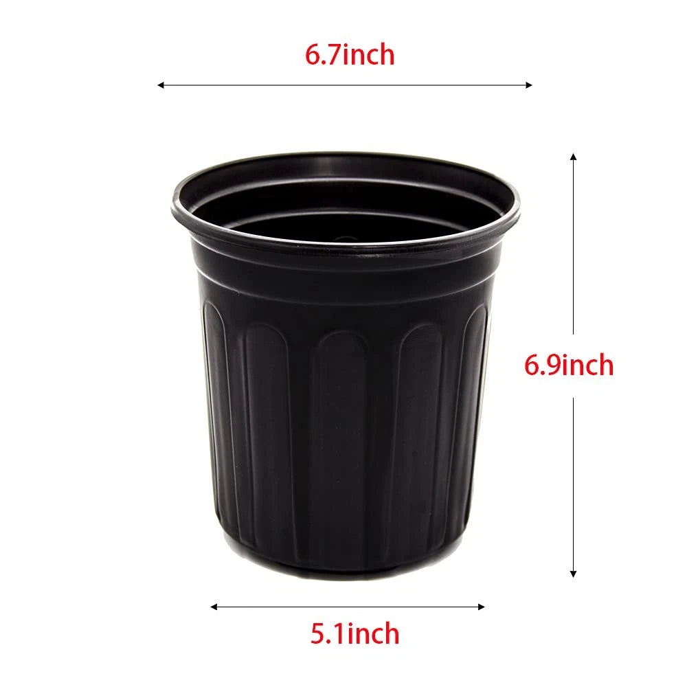 50-Pack Flexible Flower Plant Nursery Pots for Various Plants (1 Gallon)