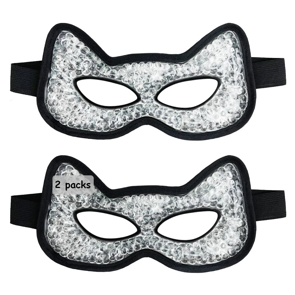 Cooling & Heating Eye Mask for Puffy Eyes (Hot/Cold Use) - Black