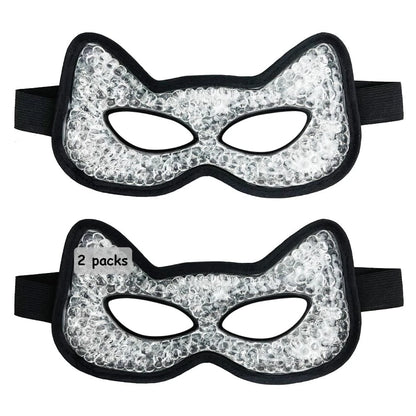 Cooling & Heating Eye Mask for Puffy Eyes (Hot/Cold Use) - Black