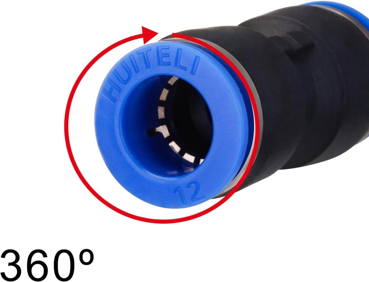 40 Pieces 1/4, 5/16, 3/8, 1/2 Inch Black and Blue Automotive Fasteners