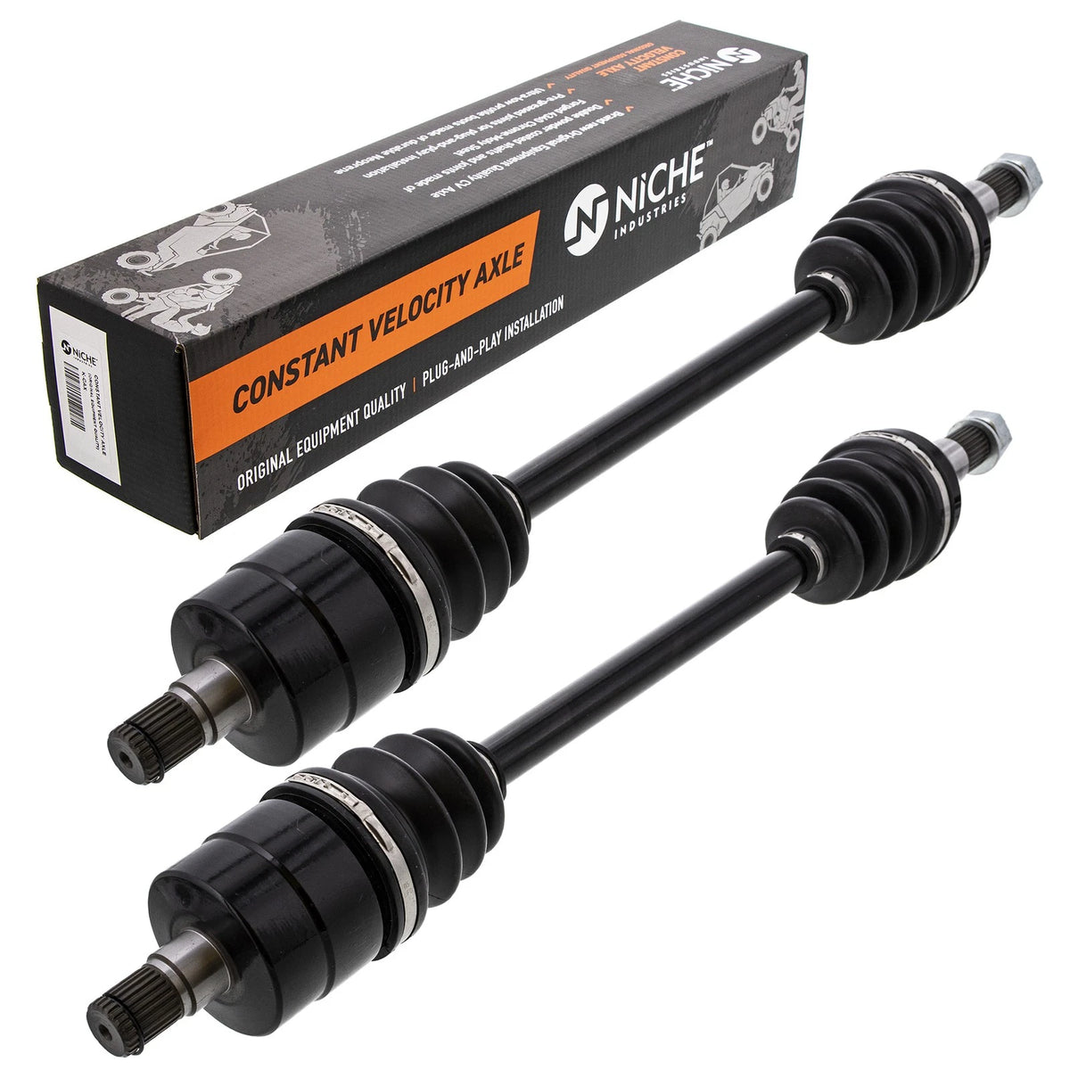 2X Rear CV Axle Half Drive Shaft for Can-Am Commander 800R (2011–2014) 705501481, 705500960