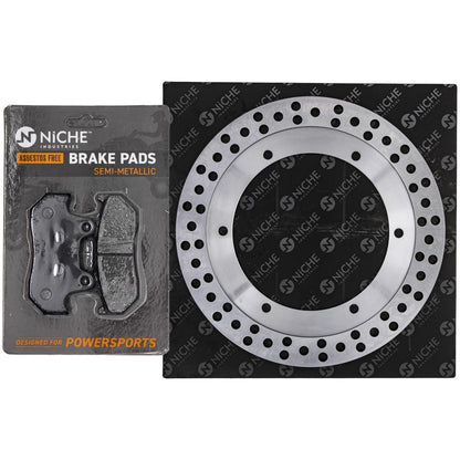 Rear Left Brake Rotor Pad Kit for Honda (06435-MT8-405, MK1006646, 41080-0001-488)