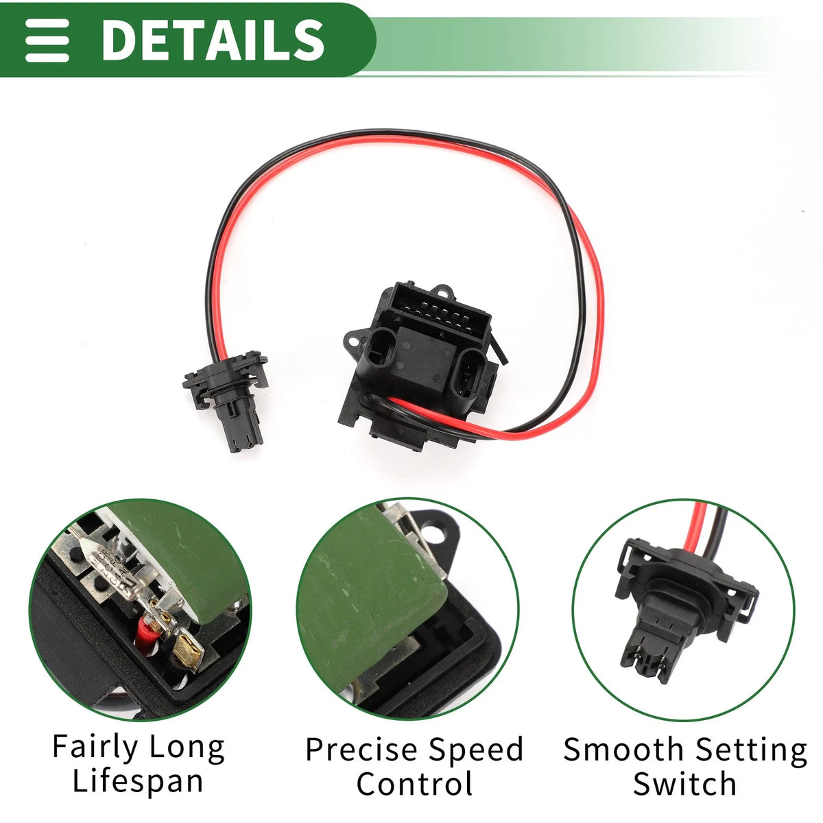 HVAC Blower Motor Resistor No. 91158691 for Renault Trafic II (2001–2015)