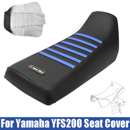 Seat Cover for Yamaha Blaster 200 YFS200 (1988–2006) Black with Blue Ribs