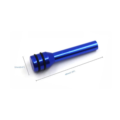 Set of 8 Aluminum Door Lock Knob Pull Pins Covers for Car Interior - Blue