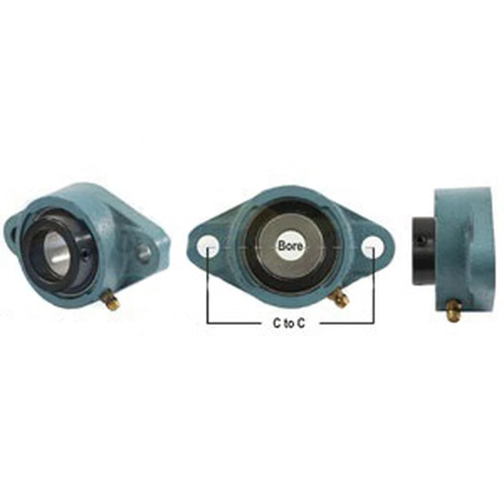 2X Bolt Flanged Bearing with Lock Collar for A-WGTZ26-P-AI