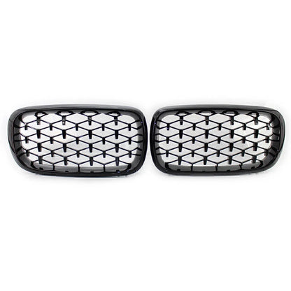 ABS Front Grille for BMW X5 F15 (2014–2016) Glossy Black Meteor Style