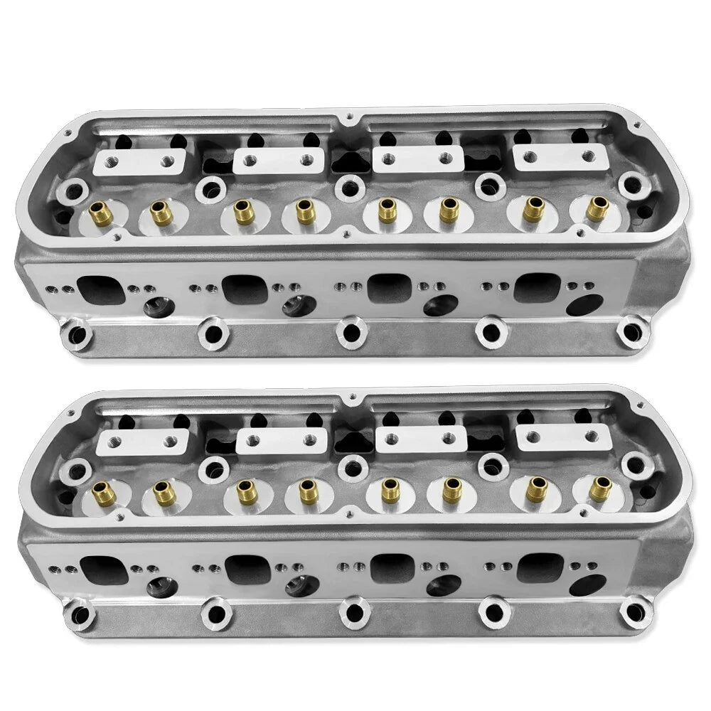 2X Aluminum Cylinder Heads for Ford SBF 289 302 351W 5.0L V8 (Bare)