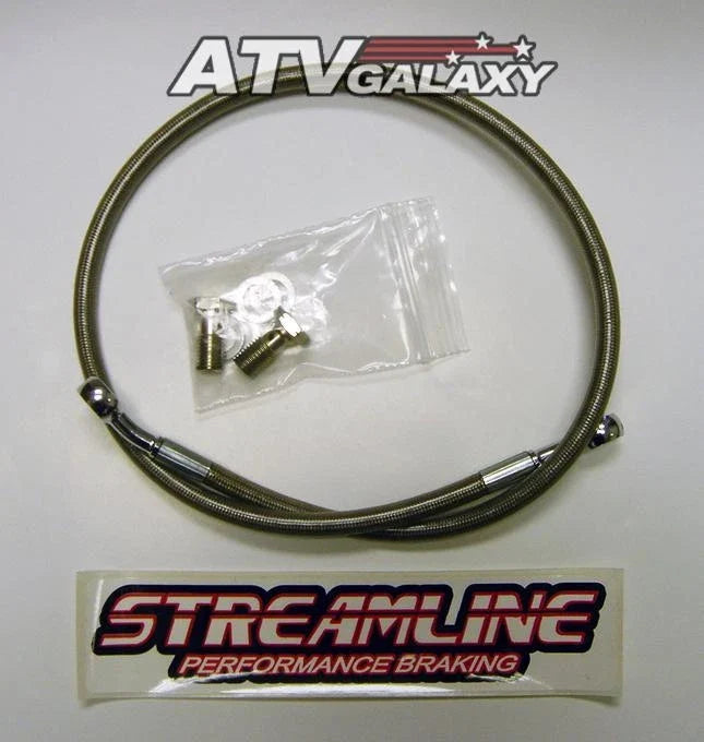 Streamline Rear Brake Line for Suzuki LT500 LT 500R (1987–1989) Steel Braided