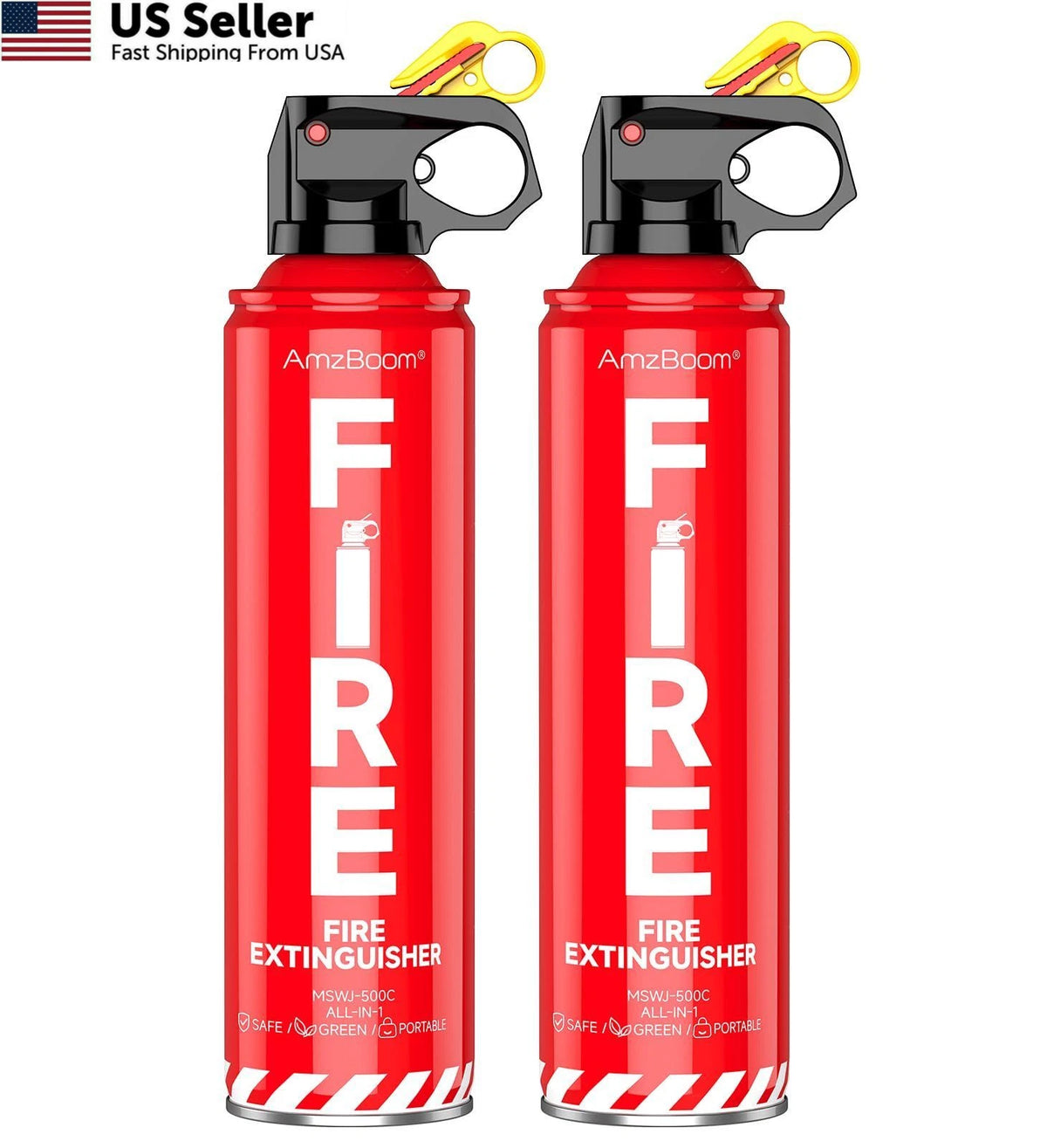 2-Pack Fire Extinguisher for Home, Kitchen, Car