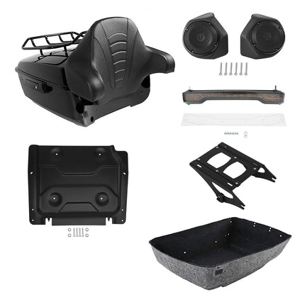 Trunk Backrest Mount Rack Light Speakers for Harley Electra Glide (2014–2026)