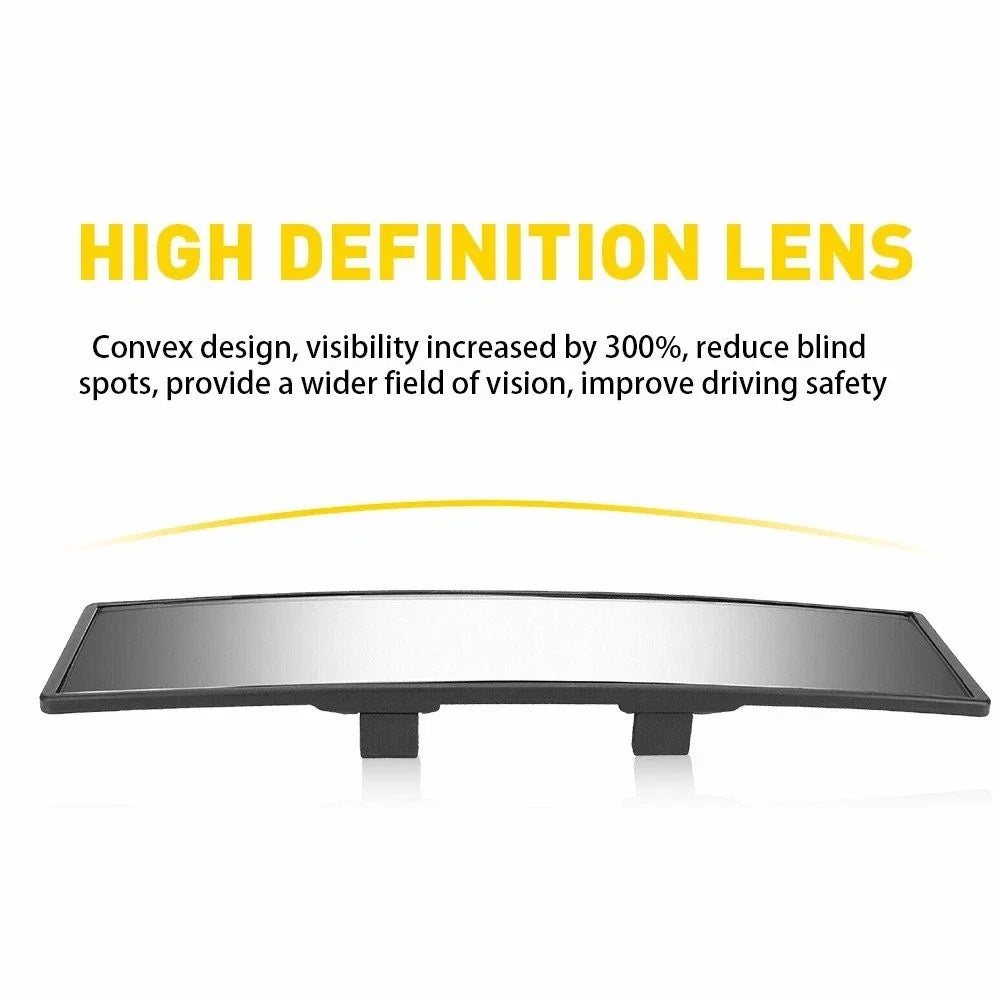 Wide Angle Convex Interior Clip On Rear View Mirror for Universal (270MM)