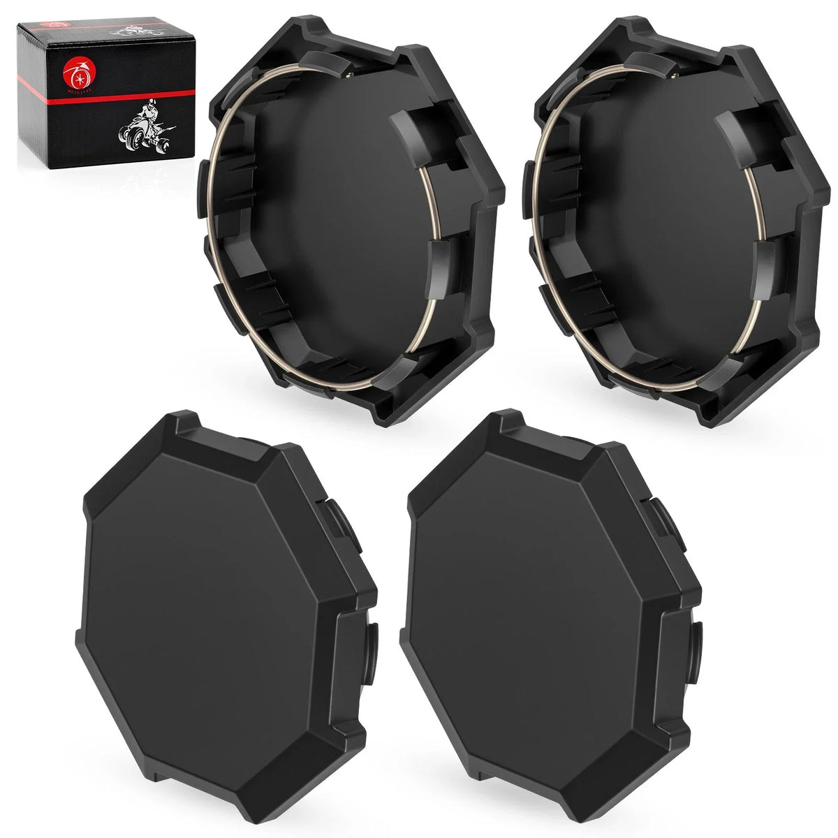 Wheel Hub Cap Set of 4 for Polaris Sportsman 850 Ultimate Trail (2020–2024)