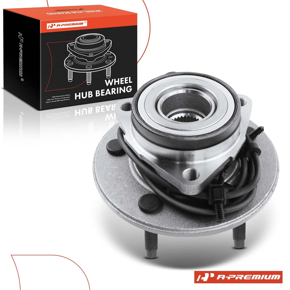 Front Wheel Hub & Bearing Assembly with ABS for Dodge Ram 1500 (2000–2001) 515039