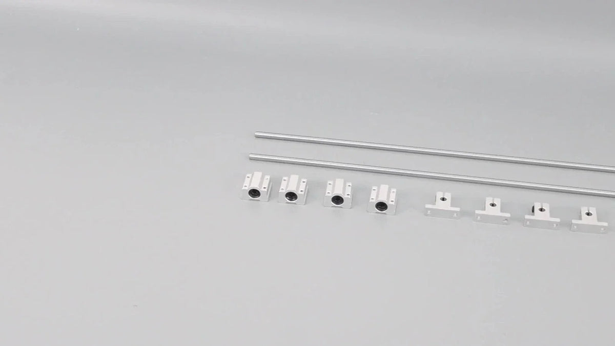 2Pcs Linear Motion Rail Shaft Slide Guide for SCS8UU Bearing & SK8 Rail