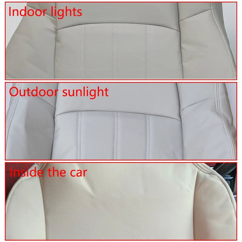 Front Seat Cover Leather Light Gray for Chrysler 300C (2005–2010)