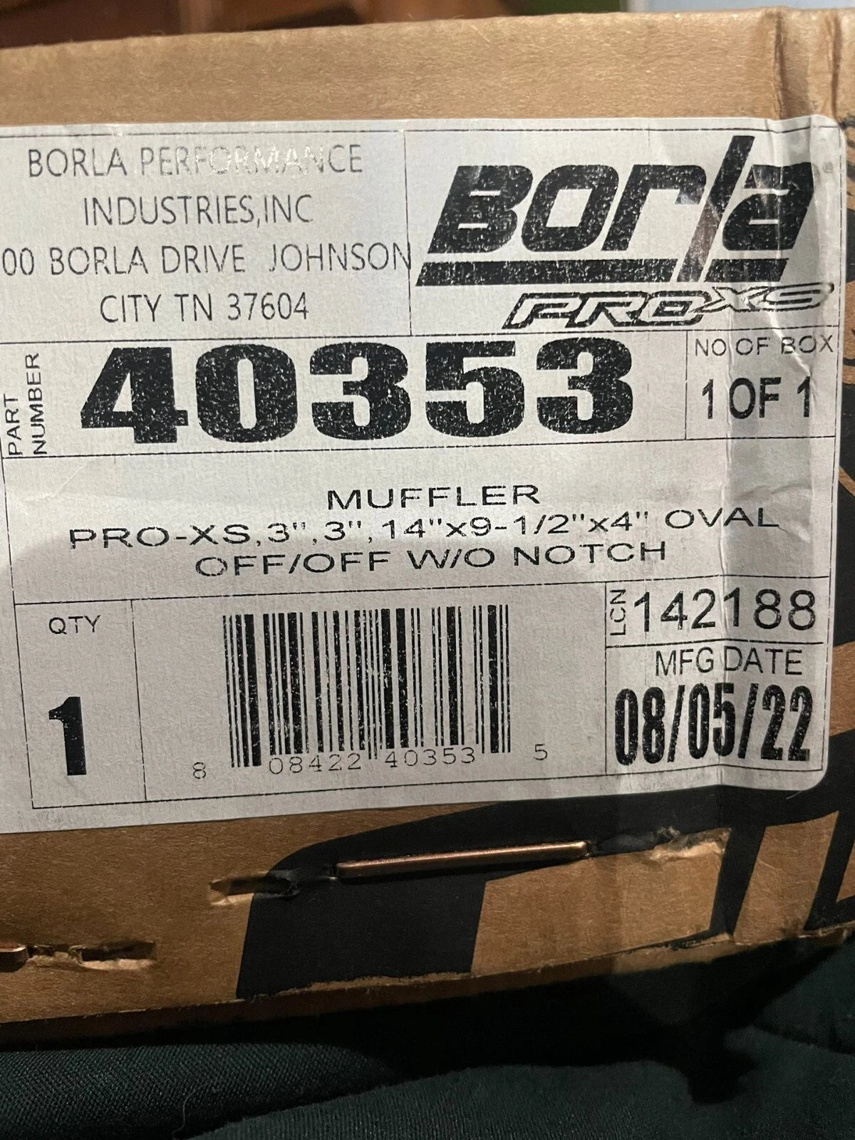 2 Borla Performance Exhaust Muffler 40353 for Universal Fit (Offset Reversible)