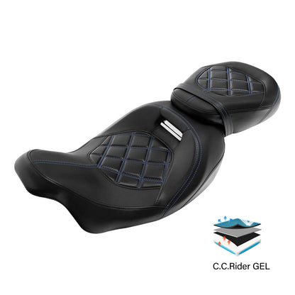 2X Gel Seat for Harley CVO Road Street Glide (2009–2023)