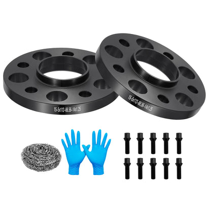 Set of 4 Wheel Spacers for BMW G30 M4 X5 650i 740Li (15mm, 5X112)