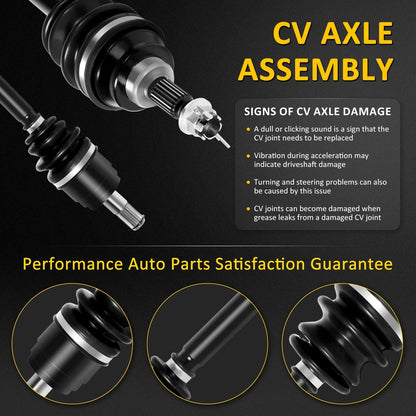 2Pcs CV Axle Front Left for Honda Foreman Rubicon 500 (2008–2009)