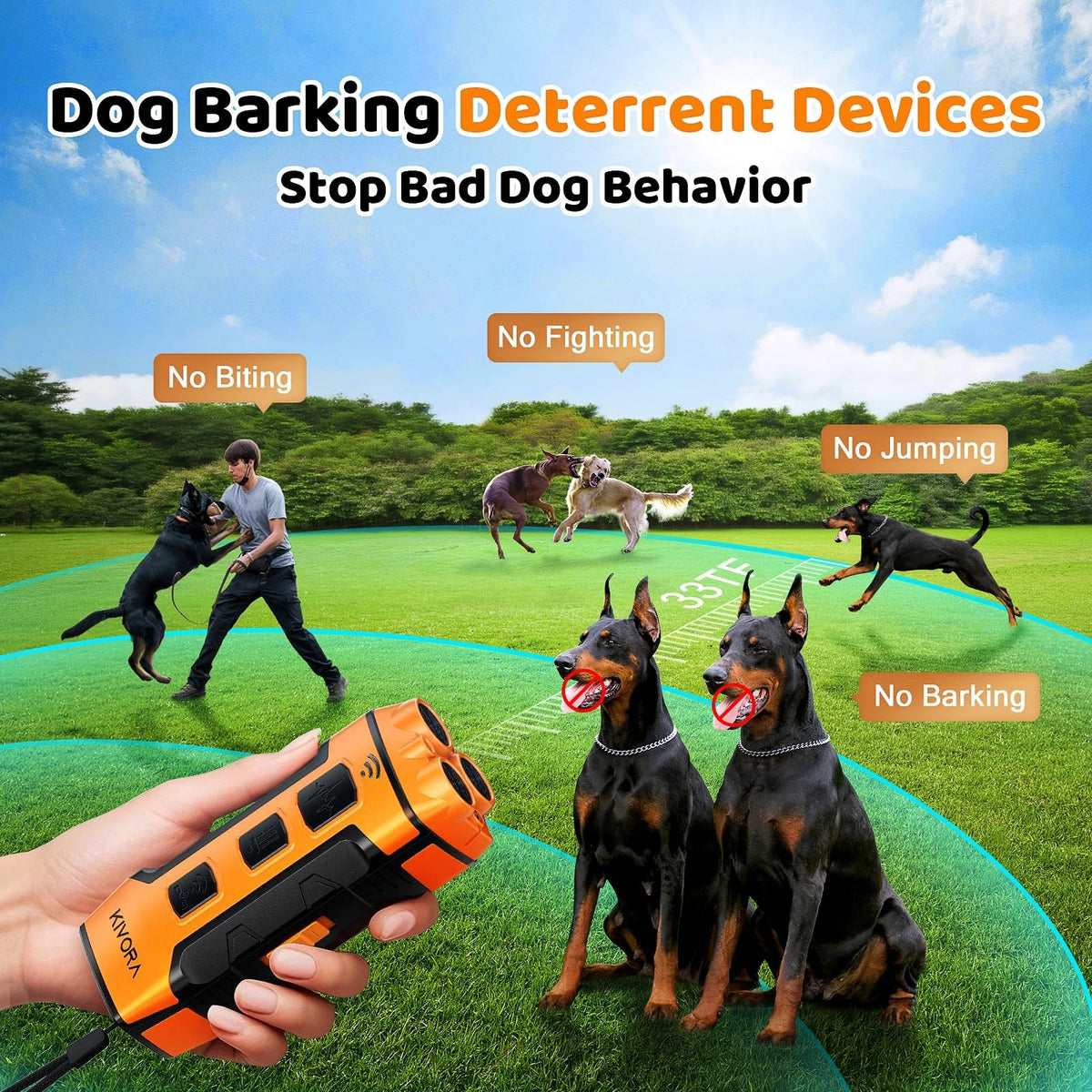 7-in-1 Dog Bark Deterrent Device for Dogs
