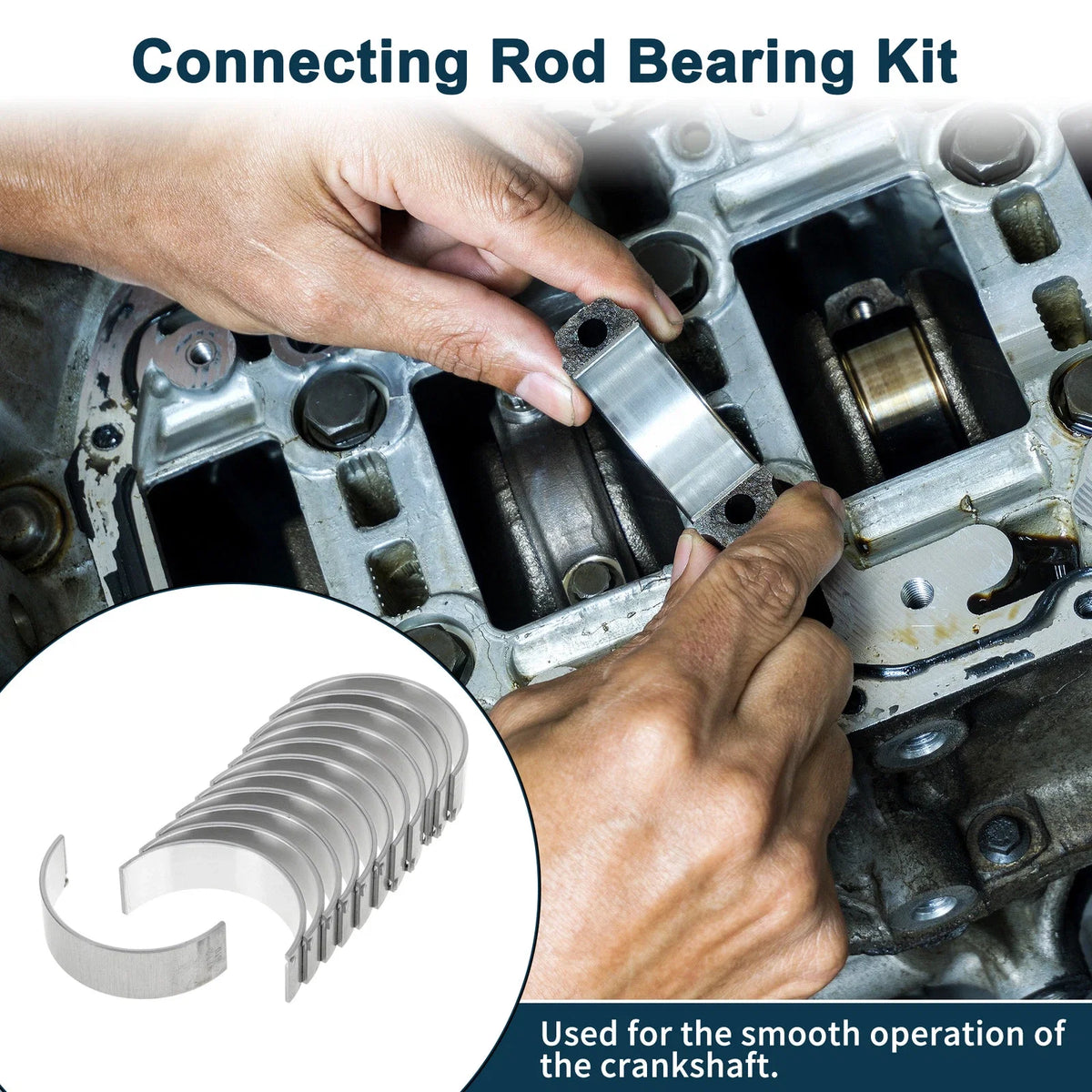 Set of 12 Connecting Rod Bearings for Mercedes-Benz (A2720300060)