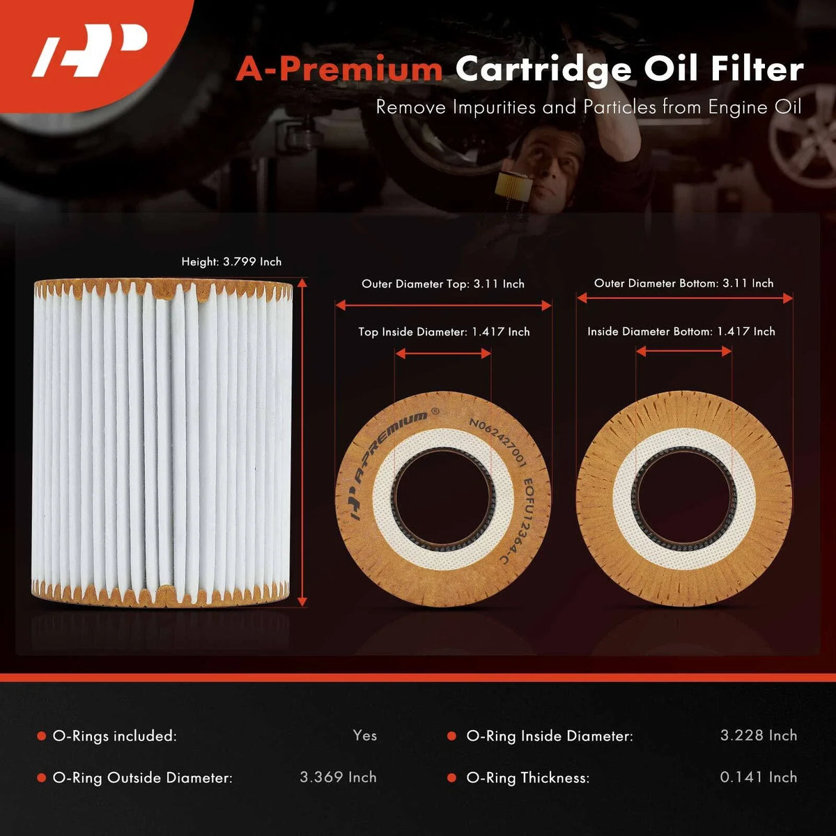 Engine Oil Filter for Ford F-150 (2018–2021) Land Rover Discovery (2017–2020)