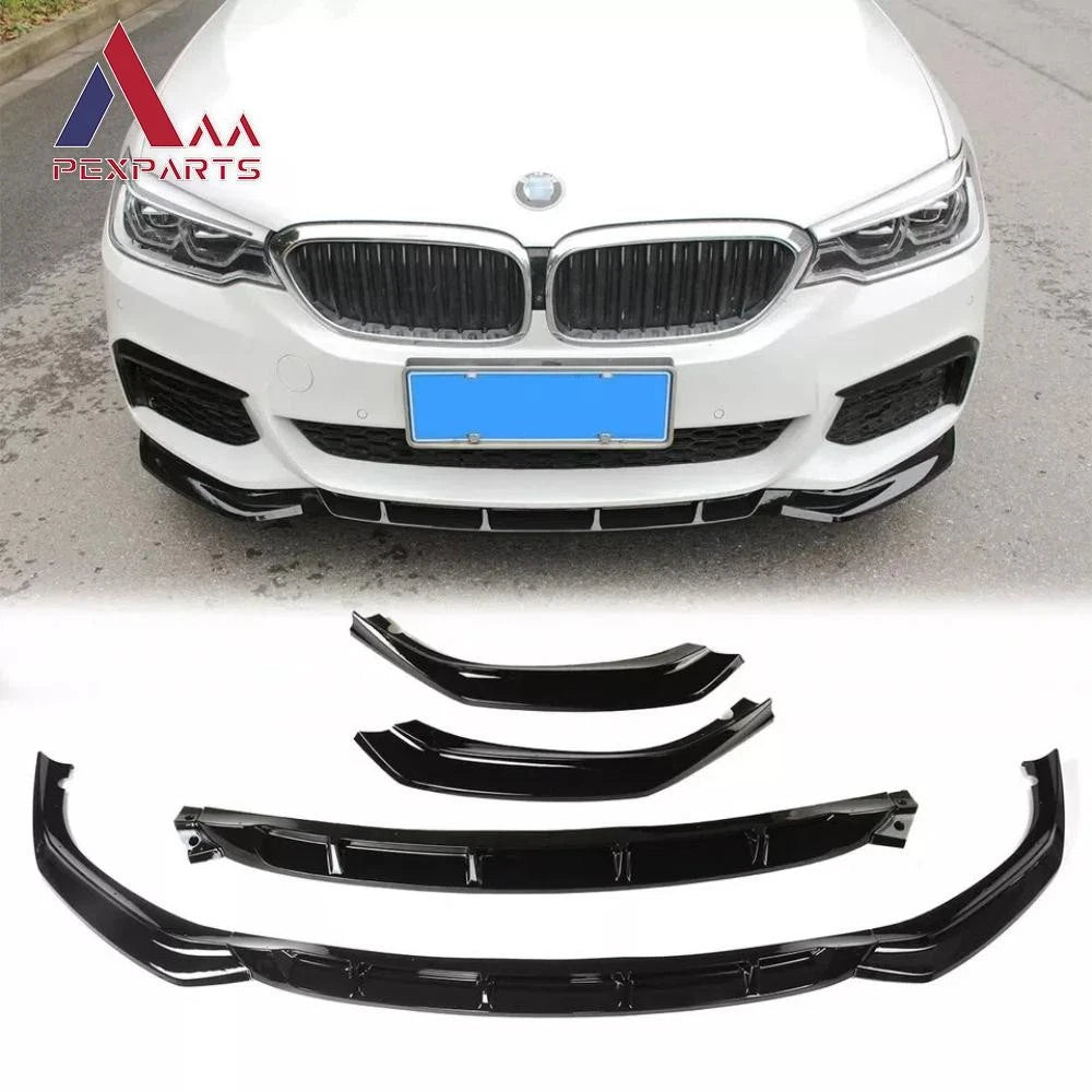 MP Style Gloss Front Bumper Lip for BMW 5 Series G30 G31 G38 (2017–2019)